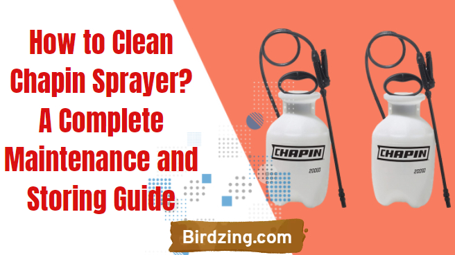 How to clean Chapin sprayer?