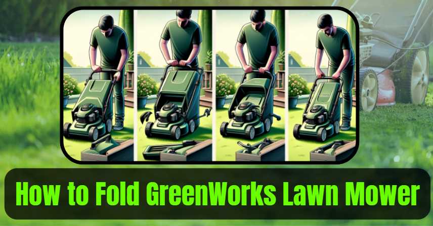 How to Fold GreenWorks Lawn Mower