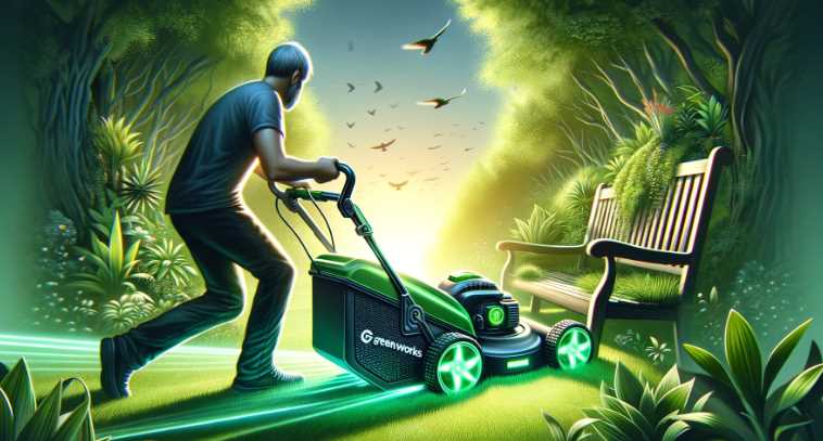 Starting GreenWorks lawn mower