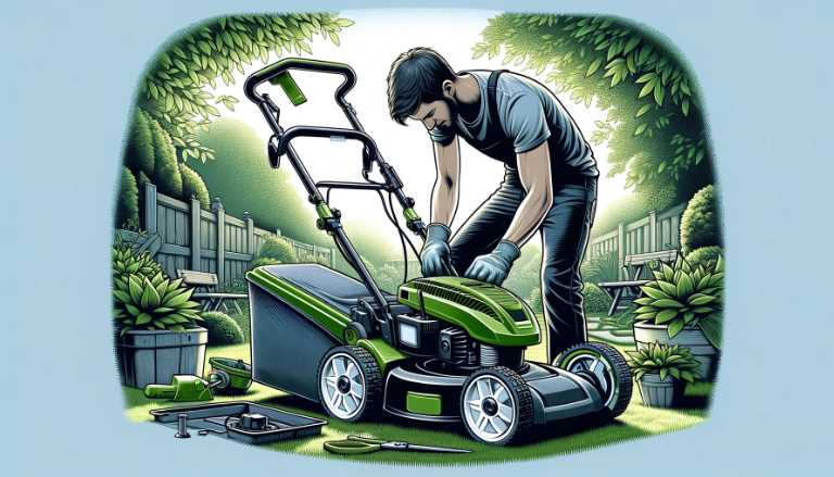 how to assemble GreenWorks lawn mower