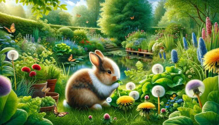 rabbits can eat certain garden weeds